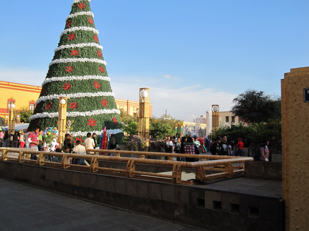Christmas decorations in Queretaro