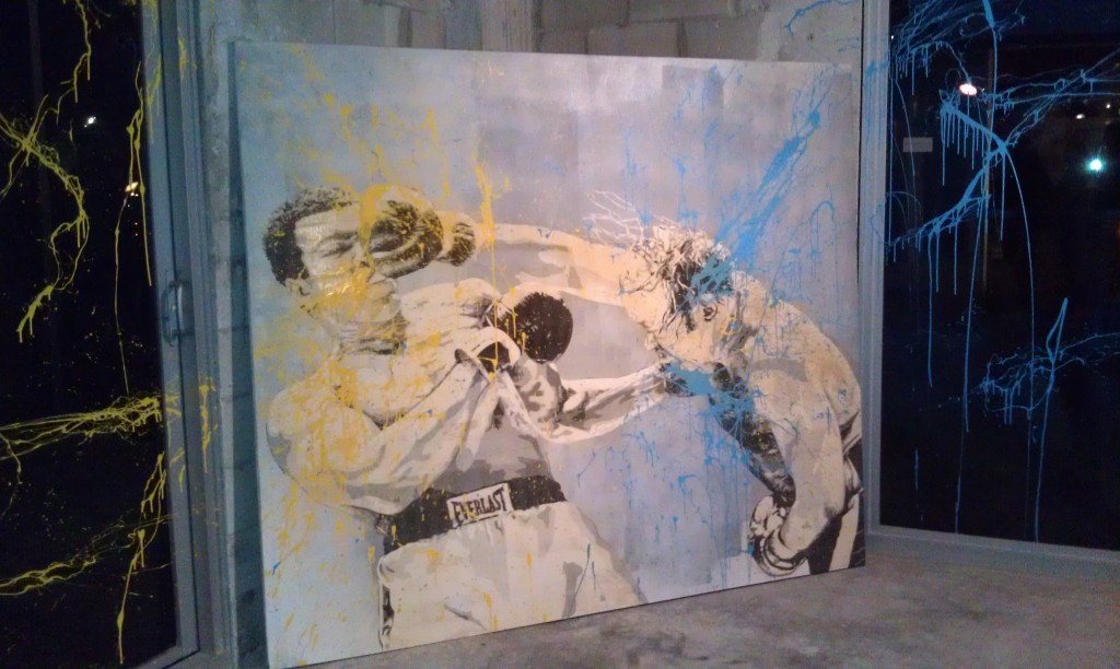 Boxer Painting Mr. Brainwash Art Basel Miami Beach 2011