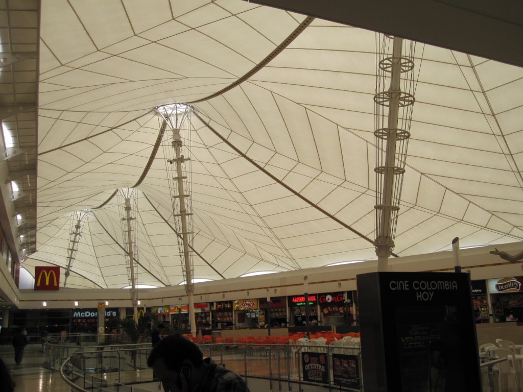 Inside the Centro Mayor Mall in Bogota