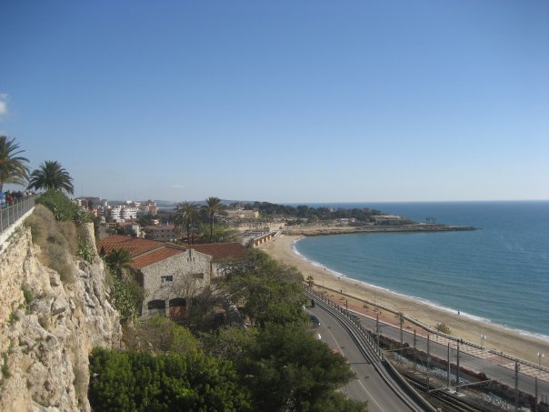 View of the coast in Tarragona, Spain