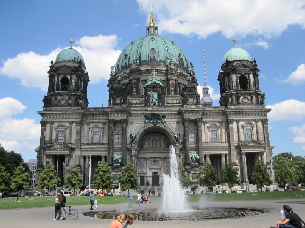 exterior of Berlin Cathedral on a sunny day