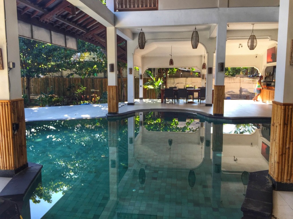 training pool at Lutwala Dive Center on Gili T