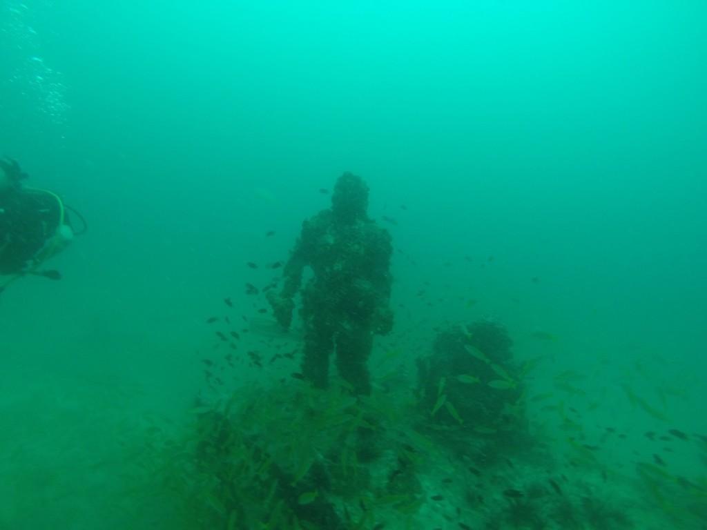 underwater statue in thailand