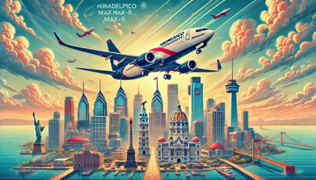 philadelphia to mexico city direct flight on Aeromexico